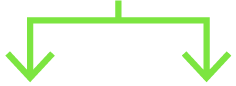 Pil-03-1 2 gröna pilar som utgår från samma punkt